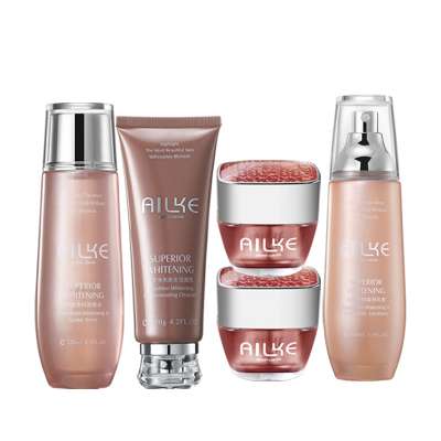 AILKE Cosmetic skin moisturizing face cream lotion black skin body alike whitening lotion lotions and creams 5 IN 1 set