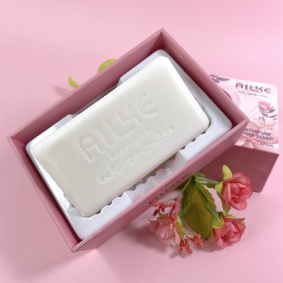 AILKE  Natural acne Handmade Soap  with collagen,vitamin C and rice milk bath skin Whitening Soaps