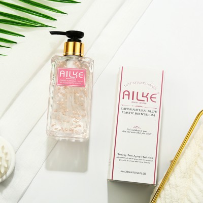 Manufactory AILKE Brand Factory Private Label Pink Caviar Skin Care Organic Glow Elastic Body Serum