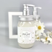 AILKE Brand Private label SPA works perfumed Rose scrub Sakura shower gel body wash for women