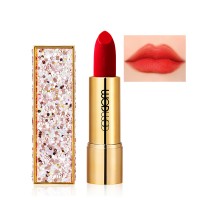 WODWOD makeup color popular flashing gold diamond lipstick flash velvet matte matte lipstick